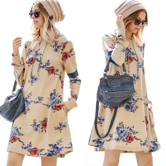 RYLEE Floral Print Dress - GREY - Picture 4 of 4